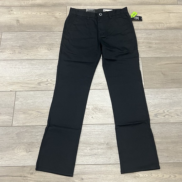 VOLCOM YOUTH FRICKIN MODERN STRAIGHT PANTS BLACK 28 (16) NEW WITH TAGS - Picture 6 of 7